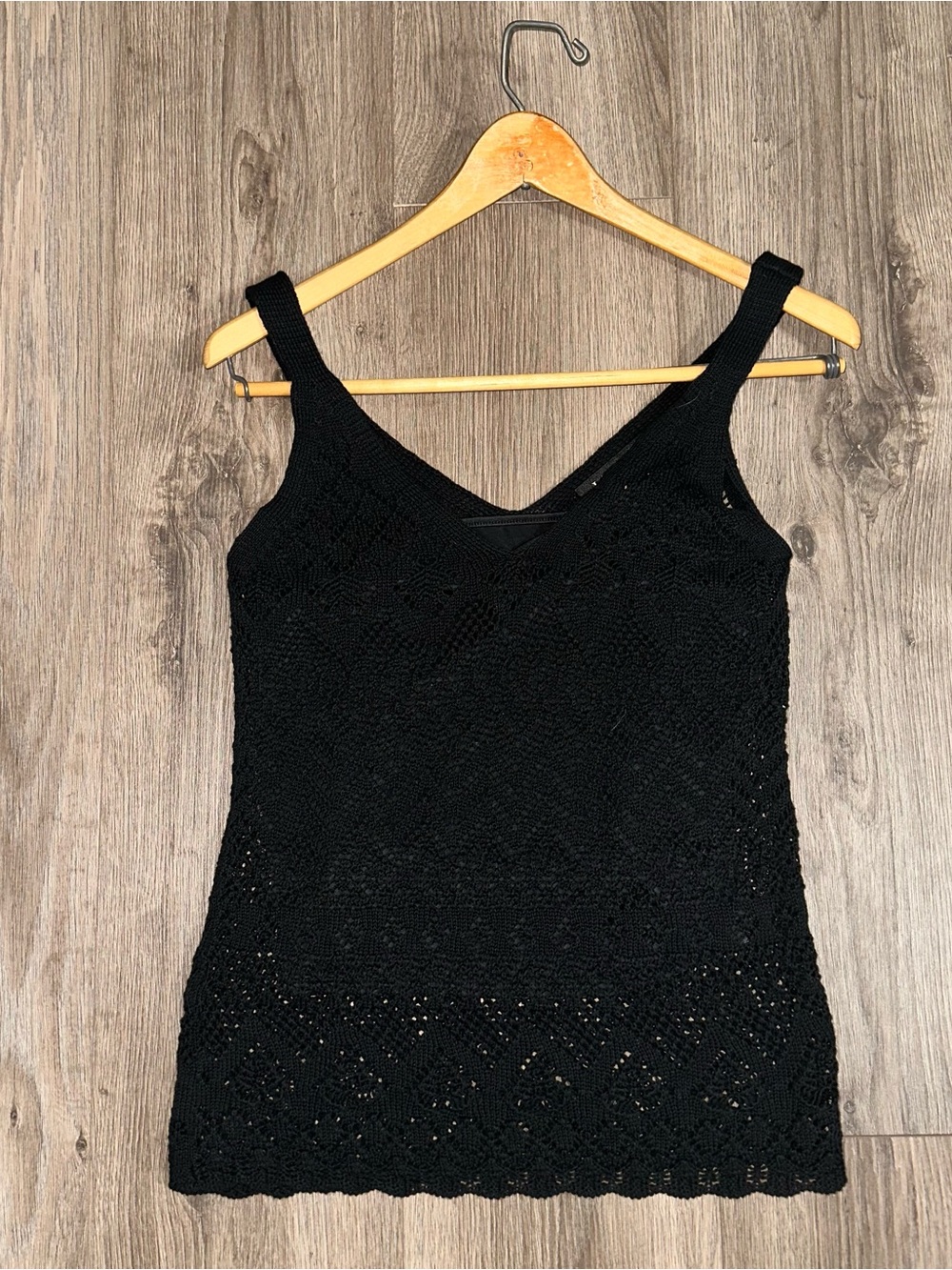 Lauren RL Cotton Top Sleeveless Shell V-Neckline Knit